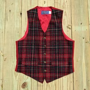Plaid Pendleton Vest